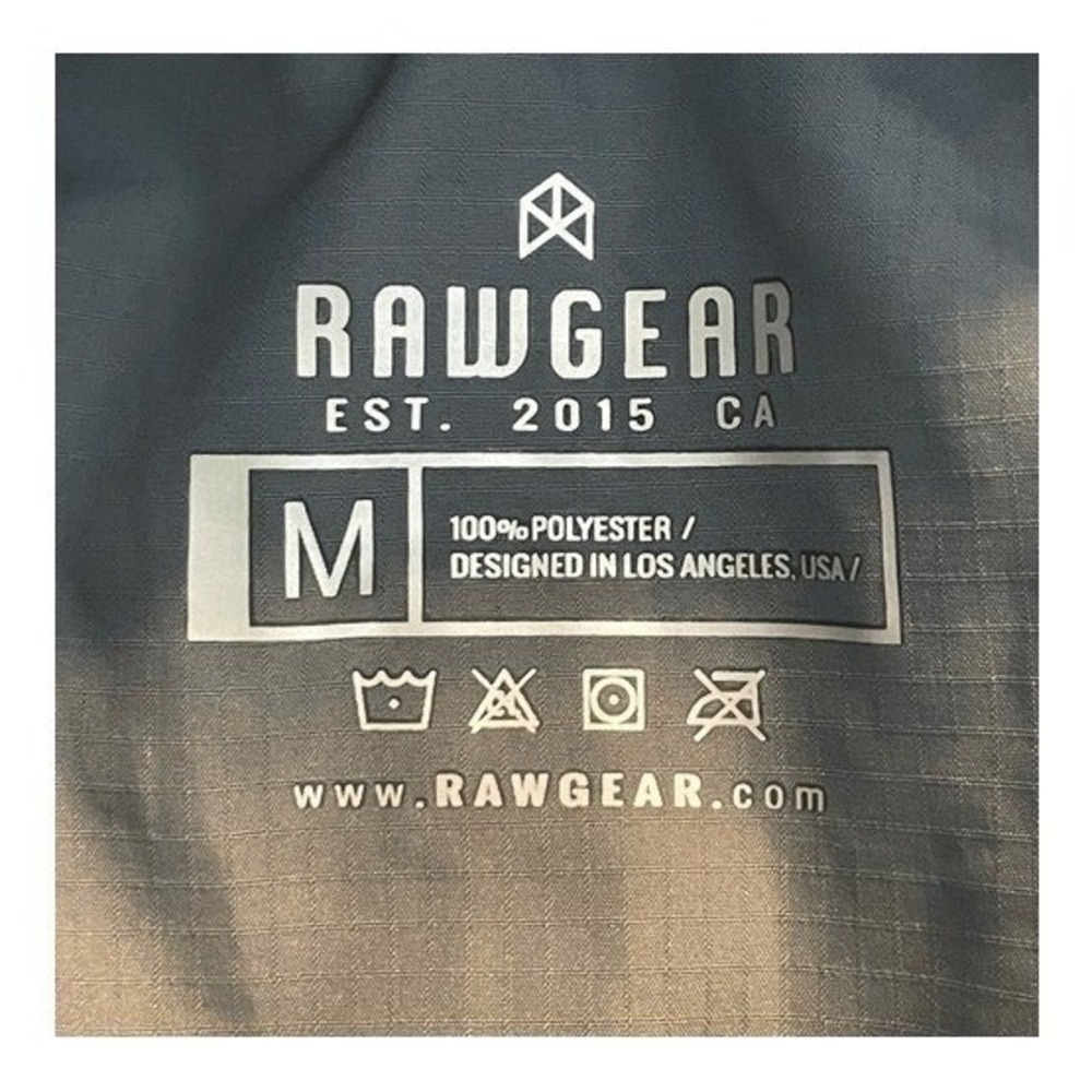 Rawgear Reflective Line Bomber Jacket Light Gray Lightweight Long Sleeve L - Picture 6 of 7